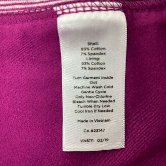 T by Talbots Stripe Skirt / Skort size Small Petite Pink - Picture 6 of 6